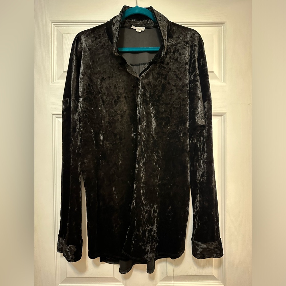 Crushed velvet shirt - this is an awesome piece!